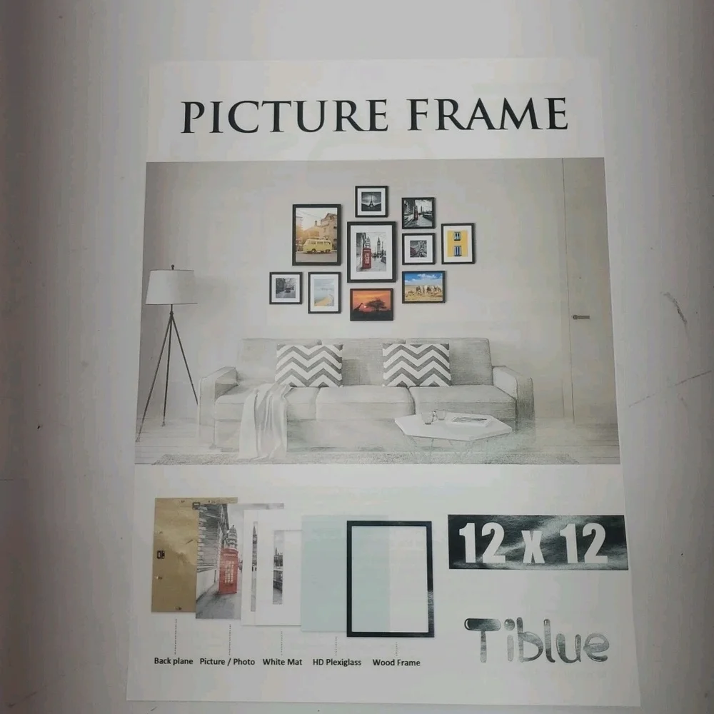 White Wood Picture Frame - Set of 2